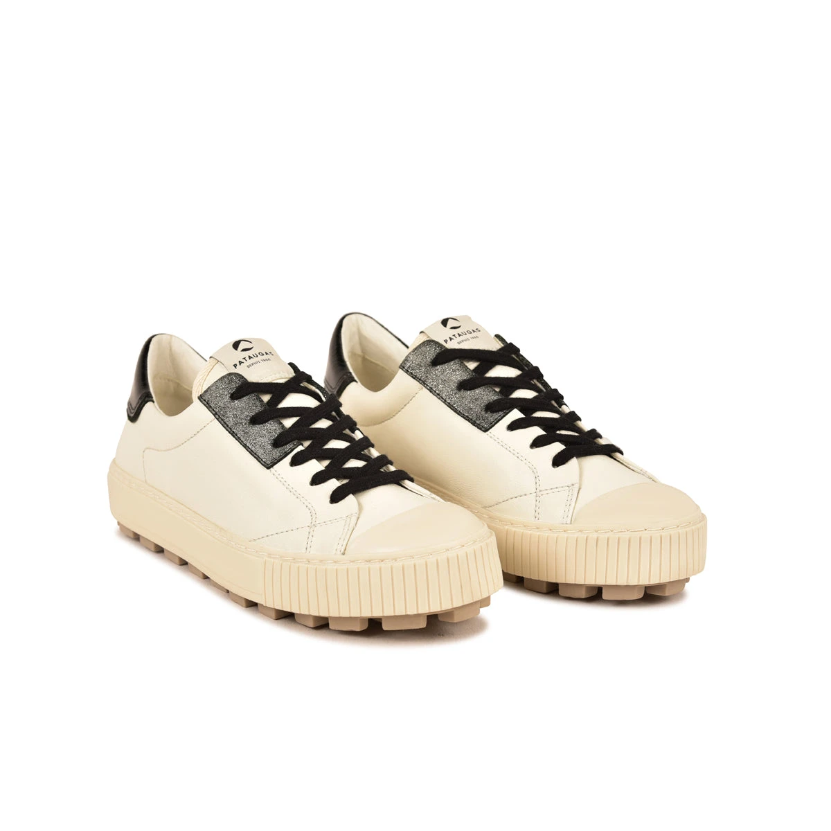 Pataugas ARAN/MIX F4H OFFWHITE/NOIR 5 Pataugas ARAN/MIX F4H OFFWHITE/NOIR â Image 3