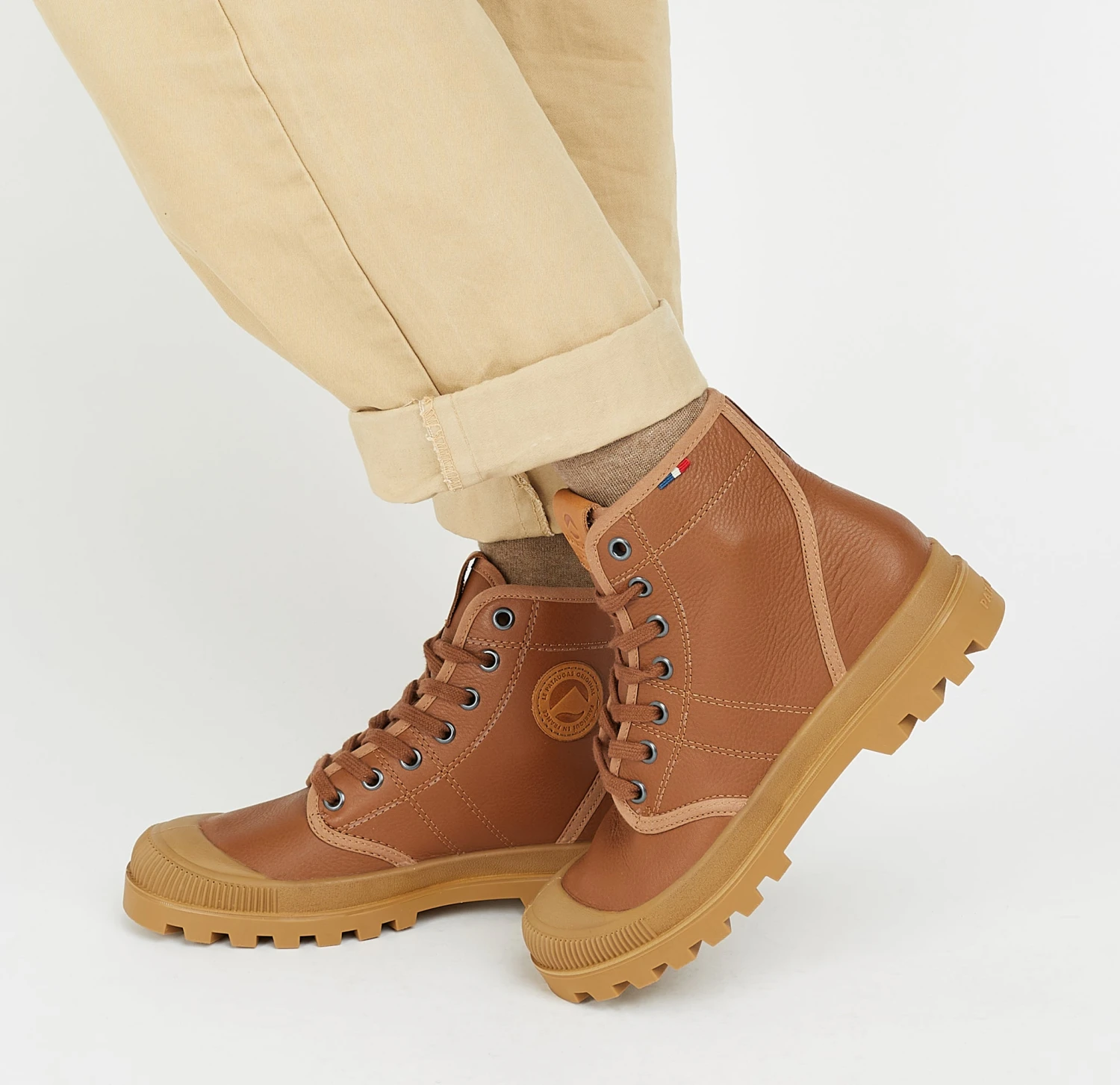 Pataugas AUTHENTIQUE M/G F4H CARAMEL 5 Pataugas AUTHENTIQUE M/G F4H CARAMEL â Image 3