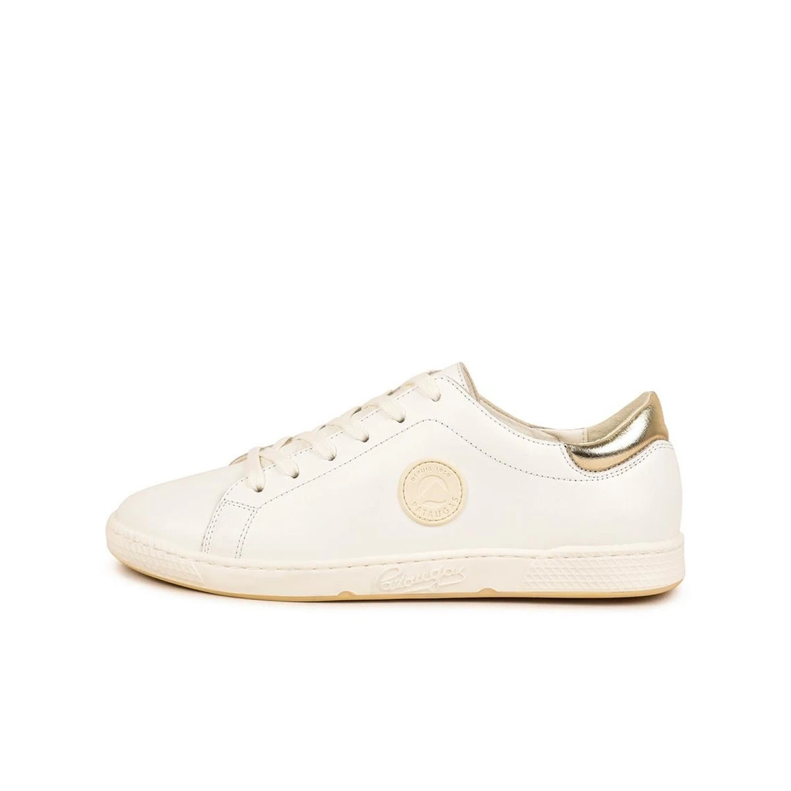 Pataugas Baskets Basses Cuir Blanc/Doré Femme - JAYO MÉTALLISÉ F2I | 3 SUISSES 4 Pataugas Baskets Basses Cuir Blanc/Doré Femme - JAYO MÉTALLISÉ F2I | 3 SUISSES – Image 2