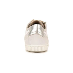 Pataugas Baskets Basses Cuir Zippées Blanc/Argent Femme - BAHIA SUÈDE MÉTALLISÉ F2H | 3 SUISSES -Pataugas Boutique baskets basses cuir zippees blancargent femme bahia sude mtallis f2h 3440120 6 1140x1140