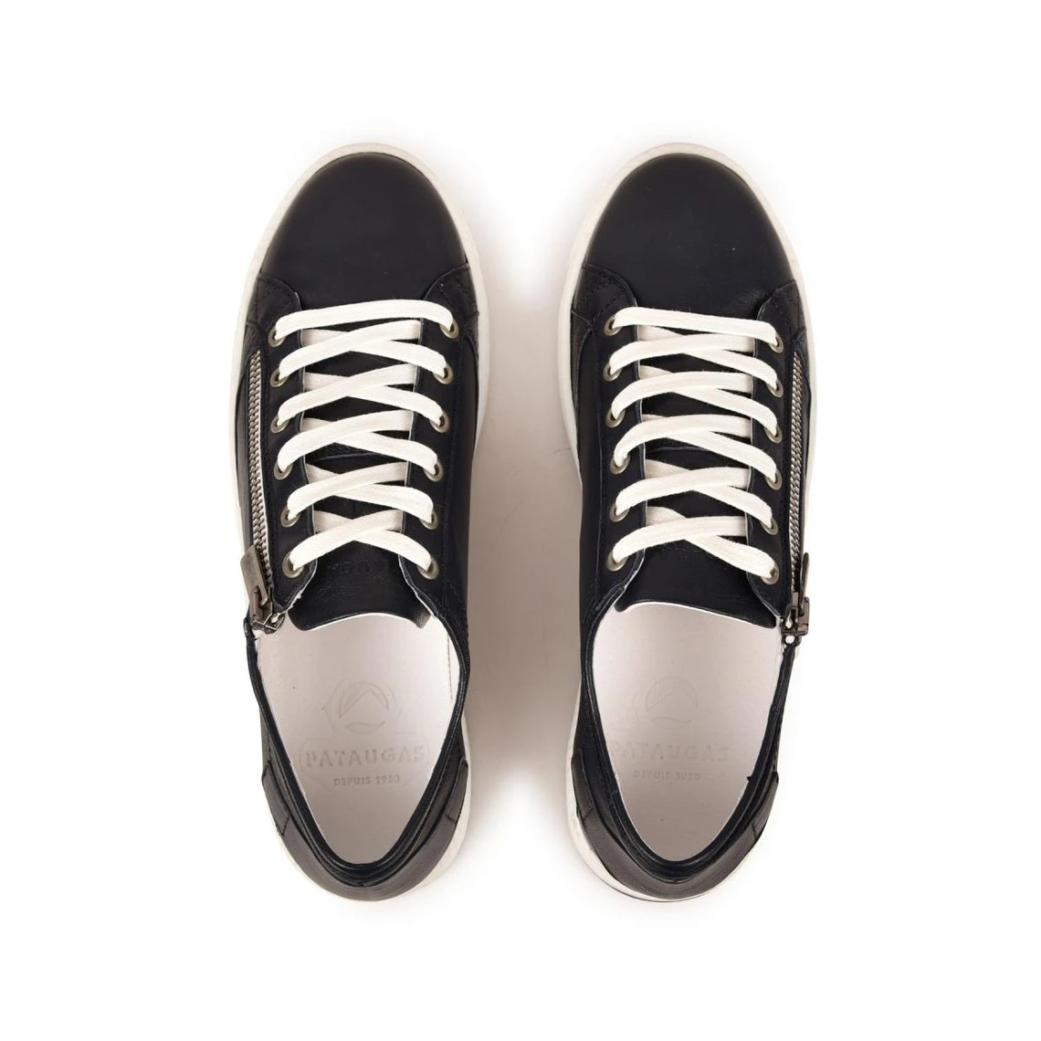 Pataugas Baskets Basses Cuir Zippées Bleu Marine Femme - JESTER NAPPA F2H | 3 SUISSES 8 Pataugas Baskets Basses Cuir Zippées Bleu Marine Femme - JESTER NAPPA F2H | 3 SUISSES – Image 6