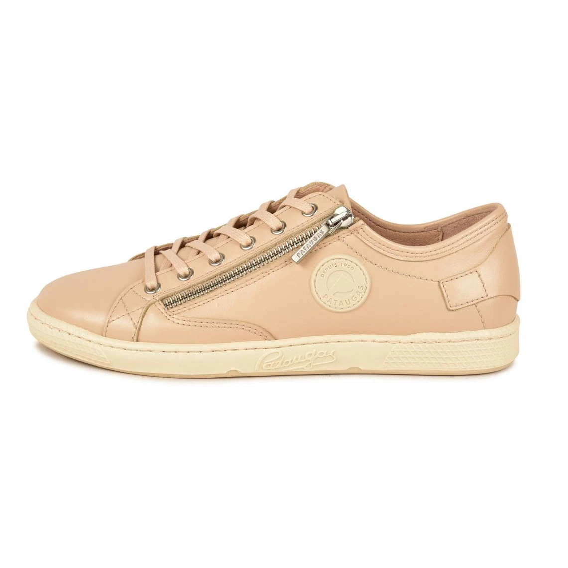 Pataugas Baskets Basses Cuir Zippées Sable Femme - JESTER NAPPA F2H | 3 SUISSES 4 Pataugas Baskets Basses Cuir Zippées Sable Femme - JESTER NAPPA F2H | 3 SUISSES – Image 2