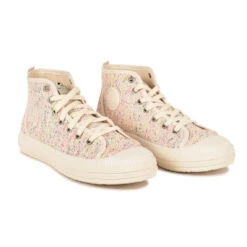 Pataugas Baskets Basses Toile Multi Femme- ETCHE MID BOUCLETTE F2I | 3 SUISSES -Pataugas Boutique baskets mid toile multi femme etche mid bouclette f2i 3440126 3 1140x1140