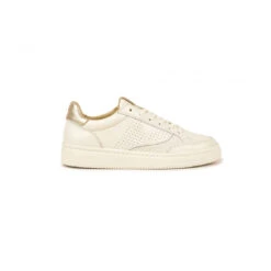 Pataugas Sneaker Femme Tendance Souple Et Confortable Off White-Doré | 3 SUISSES